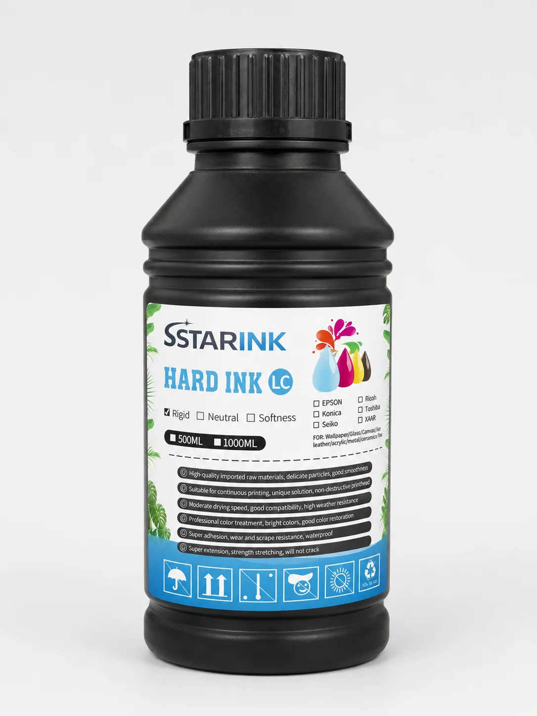 Staring UV Sert Mürekkep Camgöbeği (Cyan) 500 ml