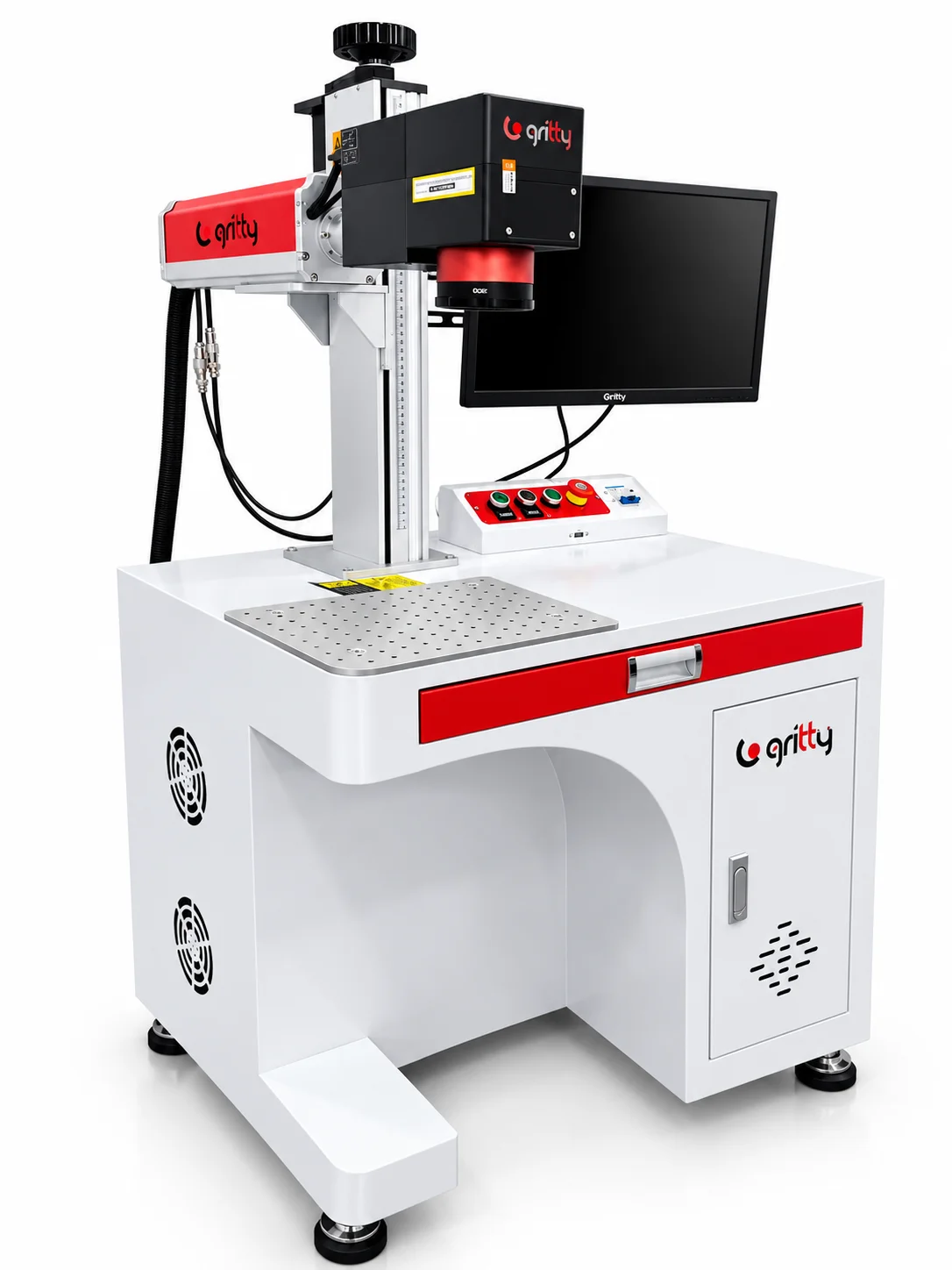 Gritty 3D 60W MOPA Fiber Lazer Markalama Makinesi