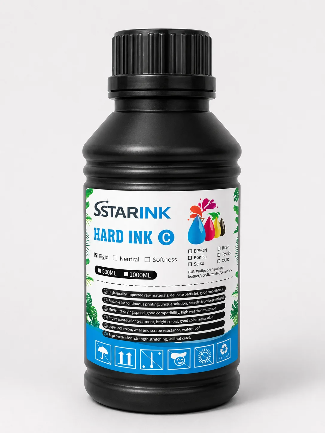 Staring UV Soft Mürekkep Camgöbeği (Cyan) 500 ml