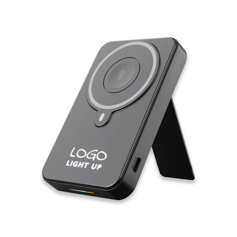 Işıklı Logo 15W MagSafe Powerbank 10000 mAh (Telefon, Saat, Kulaklık))